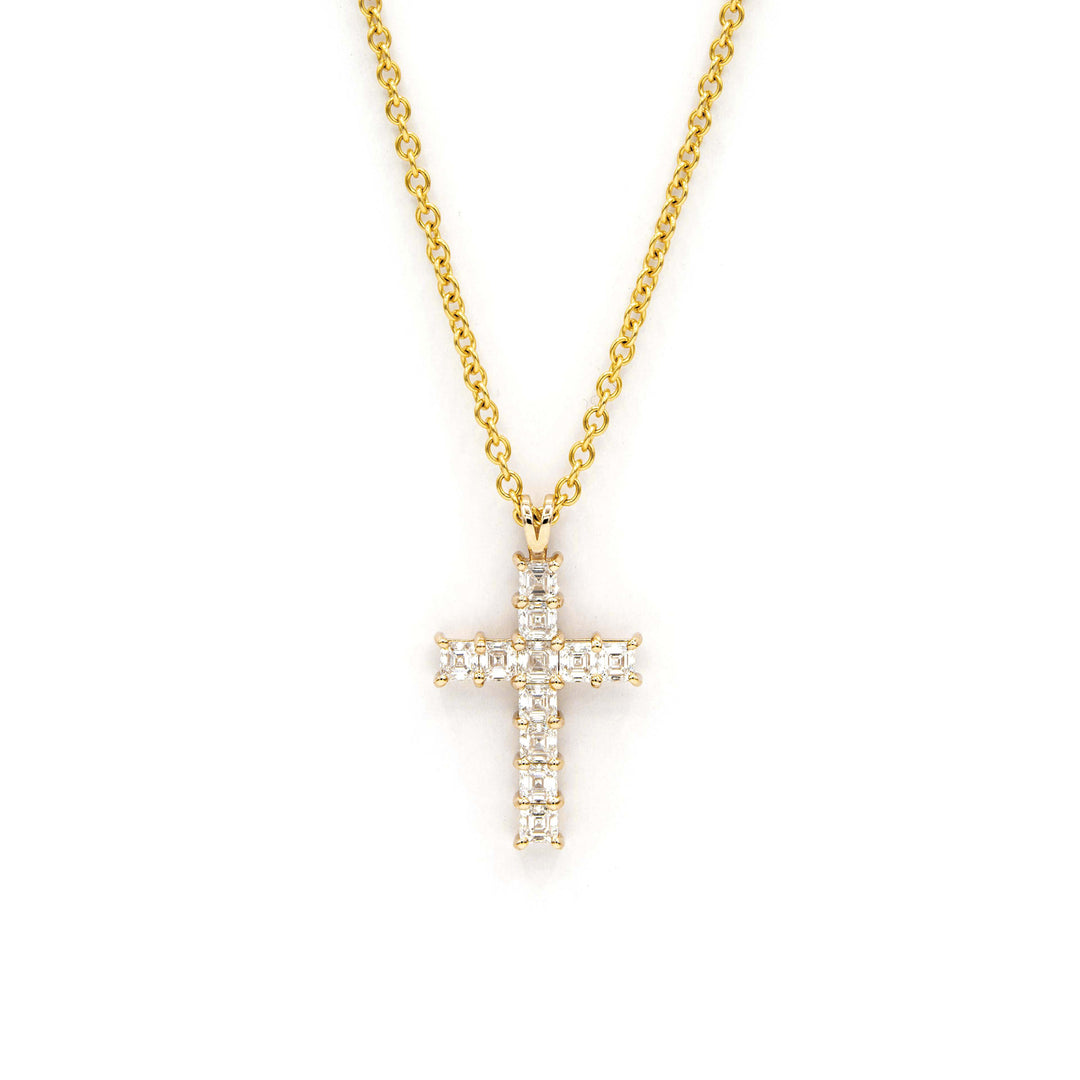 Asscher Cross Pendant - Large | Víya