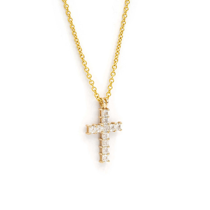 Asscher Cross Pendant - Large | Víya