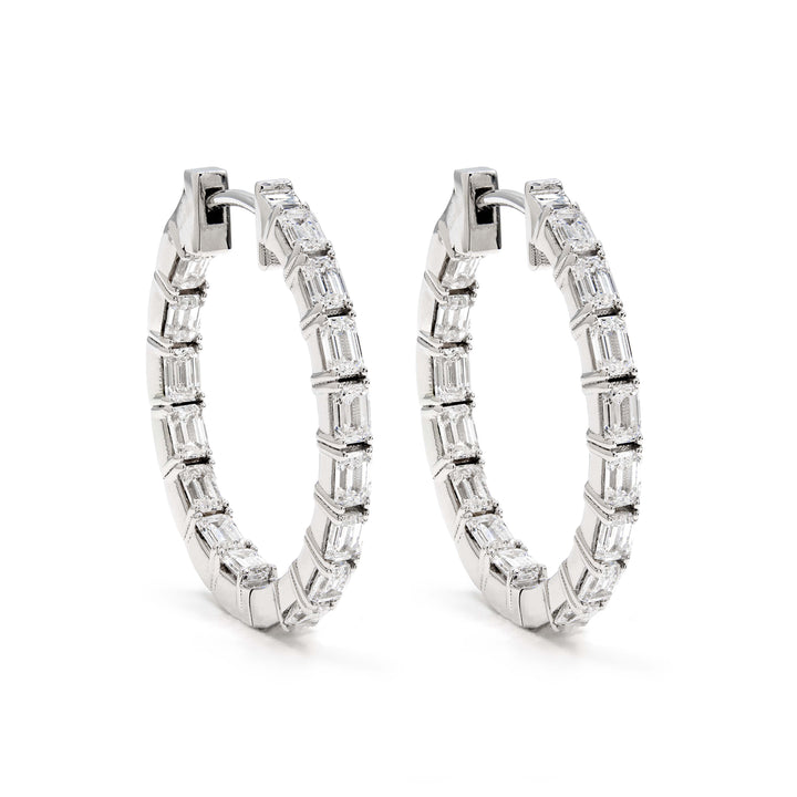 Emerald Eternity Hoop Earrings | Víya